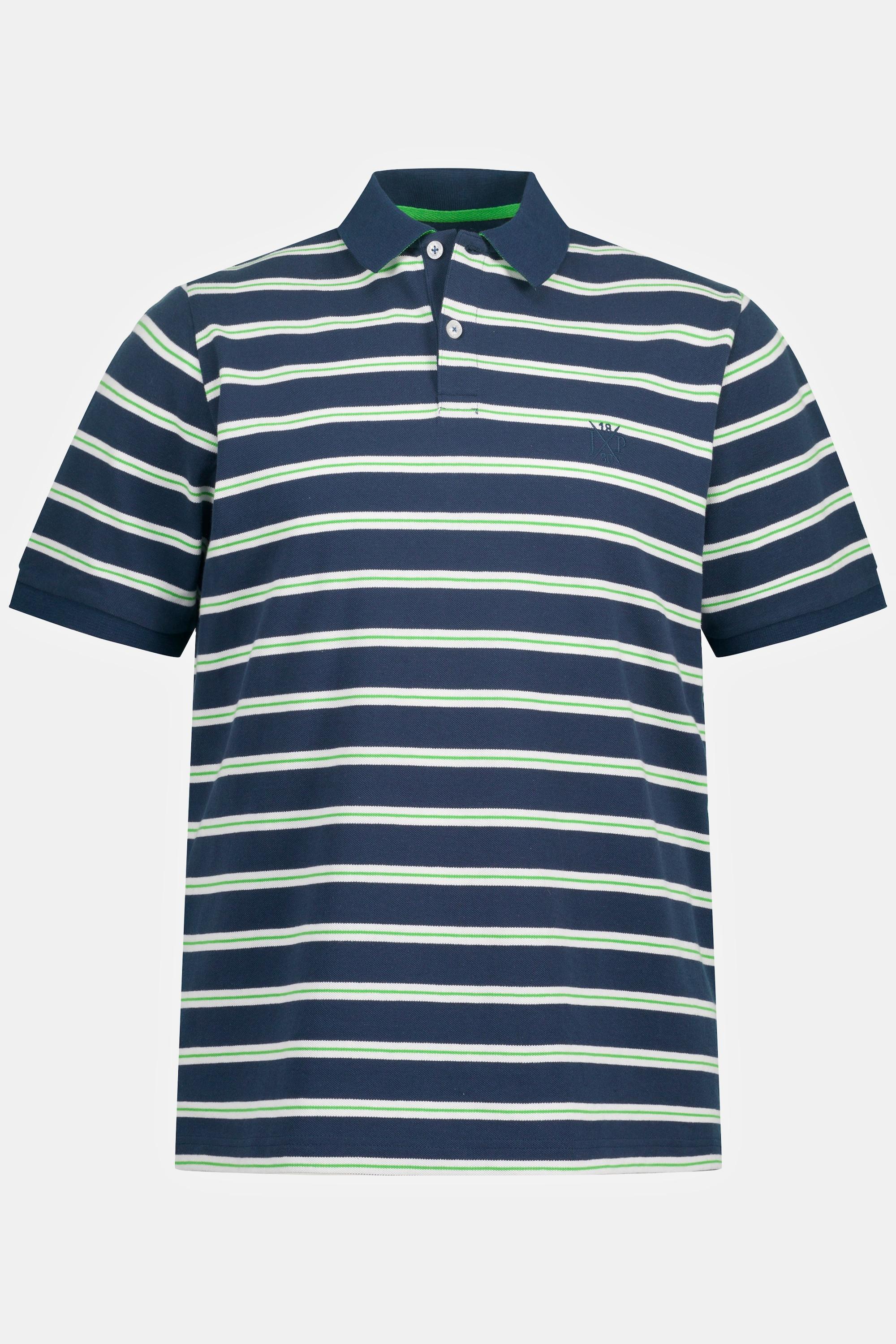 JP1880  Poloshirt, Halbarm, Ringel, Piqué 