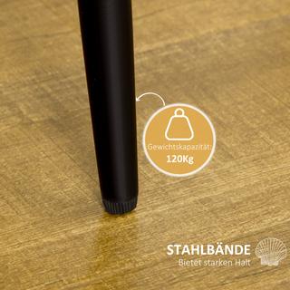 Northio 2Er-Set Esszimmerstühle Komfortabler Küchenstuhl, Polsterstuhl Mit Rückenlehne, Essstuhl, Samtoptik, Stahlbeine, Creme  