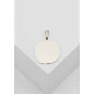 MUAU Schmuck  Pendentif signe du zodiaque bélier or blanc 750, 16x22mm 