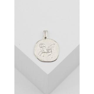 MUAU Schmuck  Pendentif signe du zodiaque bélier or blanc 750, 16x22mm 