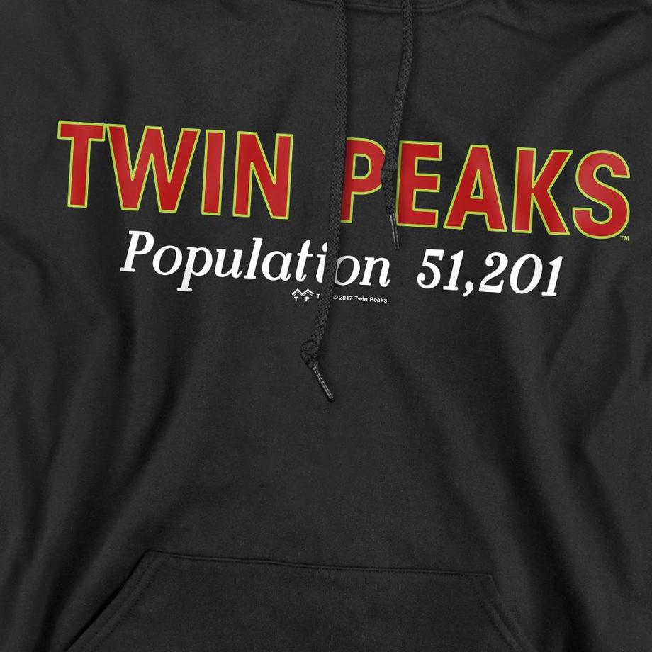 Twin Peaks Felpa con cappuccio Population  