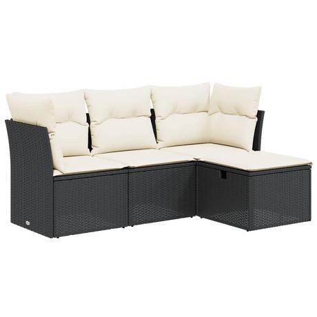 VidaXL set divano da giardino Polirattan  