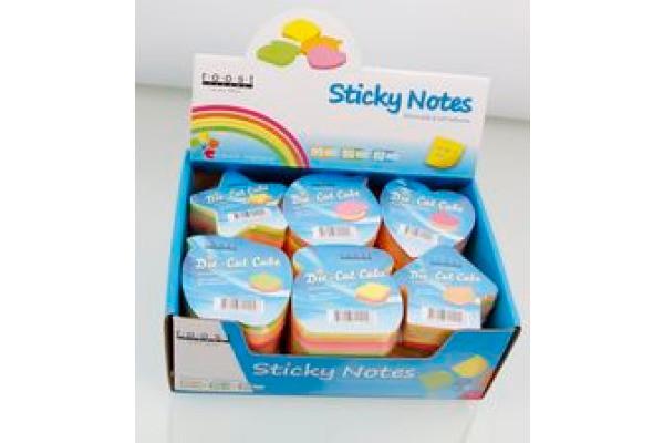 Roost ROOST Sticky Notes maxi 70x70mm 4005 6 Motive, neon  