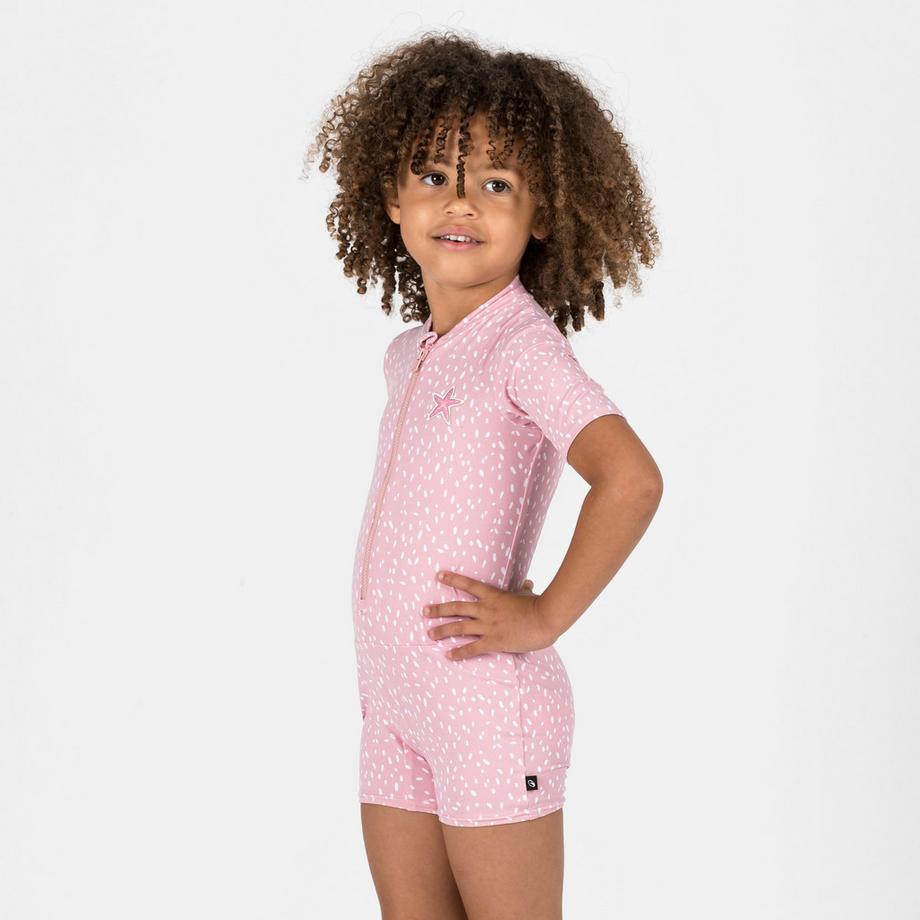 DECATHLON  Combinaison de bain manches et jambes courtes Bébé - Rose 