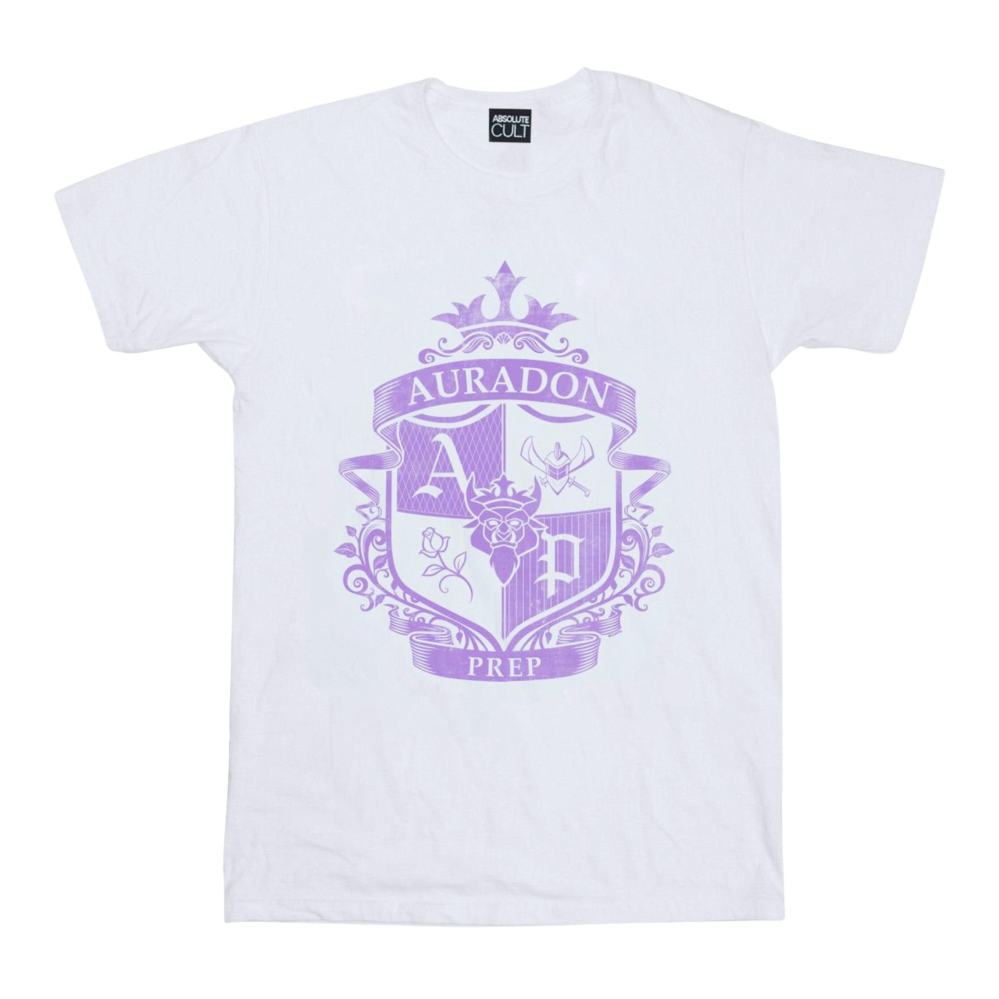 Image of The Descendants Auradon Prep Crest Tshirt Unisex Weiss 152-158