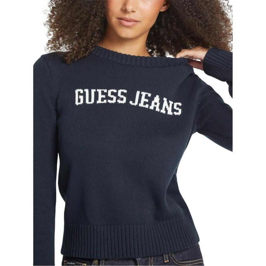 GUESS Top In Maglione Girocollo Manica Lunga  