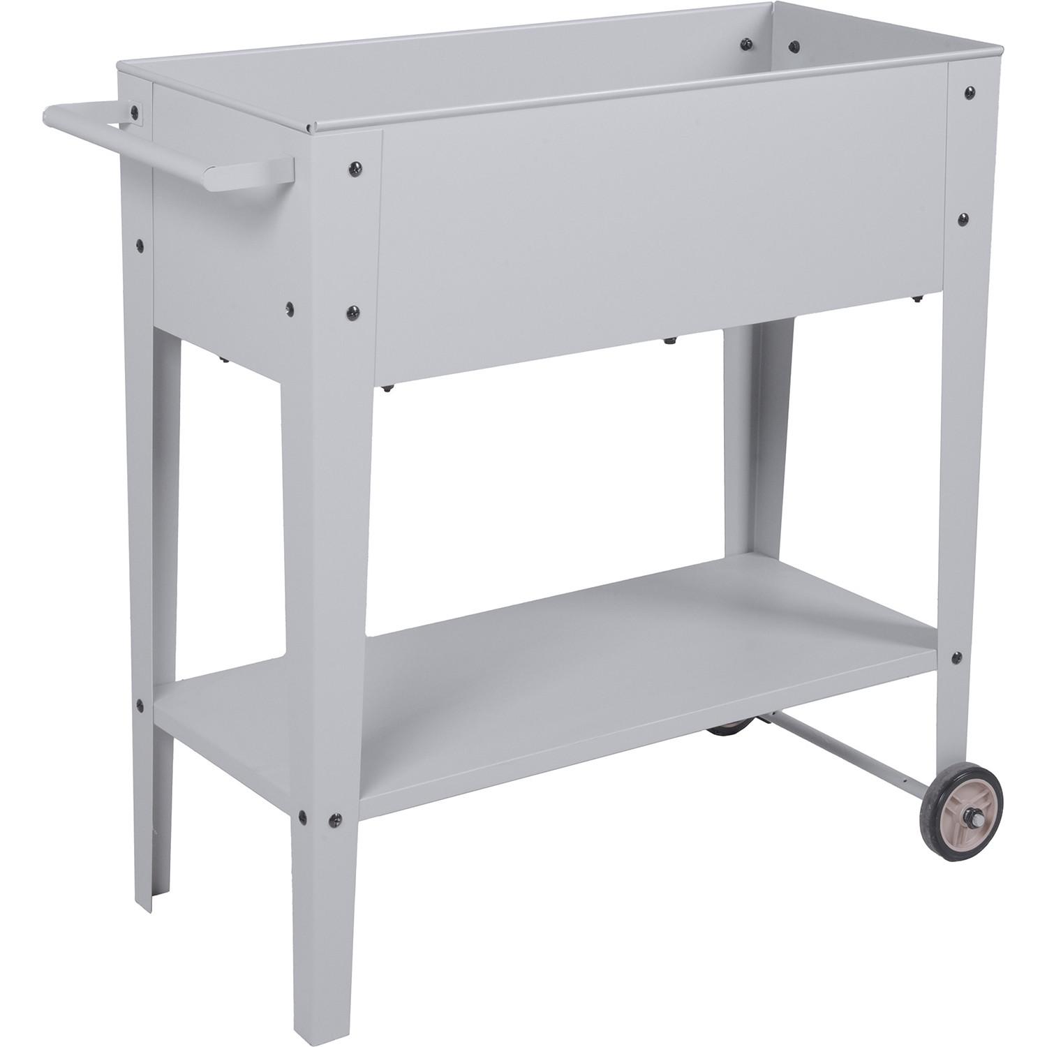 Image of Hochbeet Fiora Metall silbergrau Hochbeet Fiora Metall silbergrau