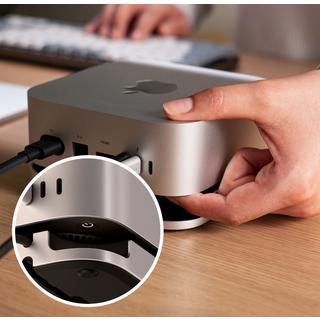 SATECHI  Supporto e hub Mac Mini M4 in alluminio con SSD NVME 