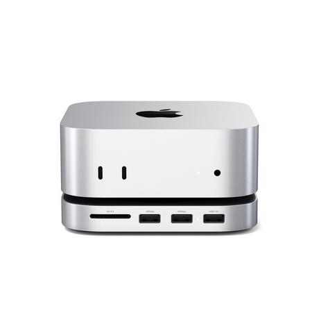 SATECHI  Supporto e hub Mac Mini M4 in alluminio con SSD NVME 