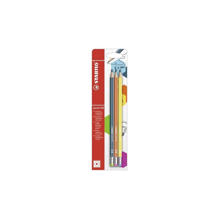 STABILO Bleistift 160 HB 3er Blister  