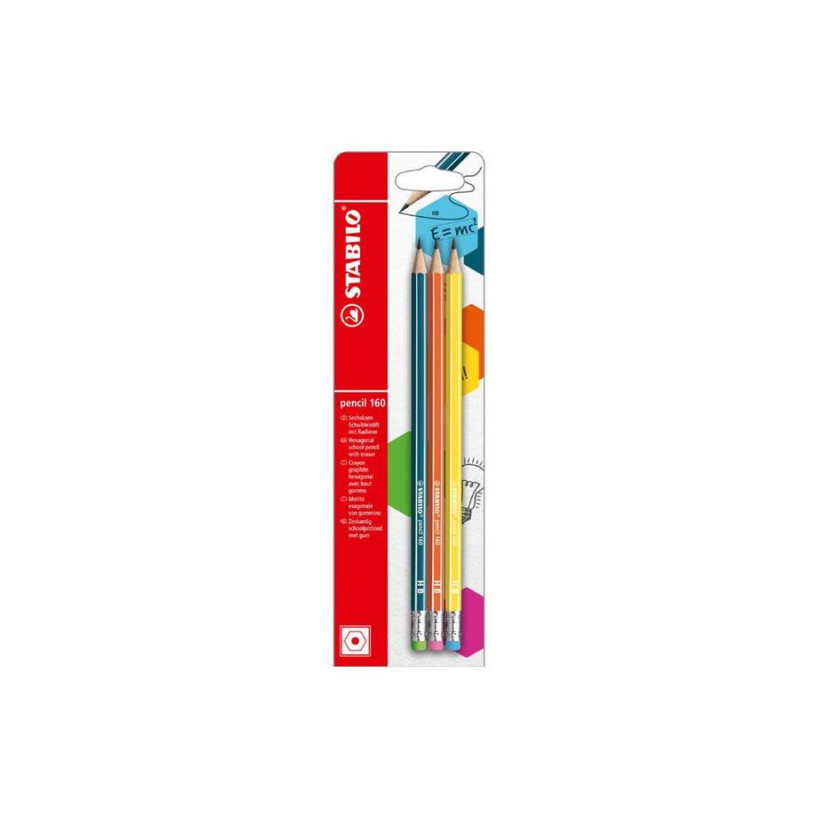 Bleistift 160 HB 3er Blister