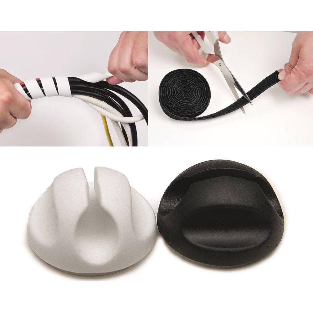 STEFFEN  107DLB1KWS organizer per cavi Scrivania Scatola portacavi Bianco 1 pz 