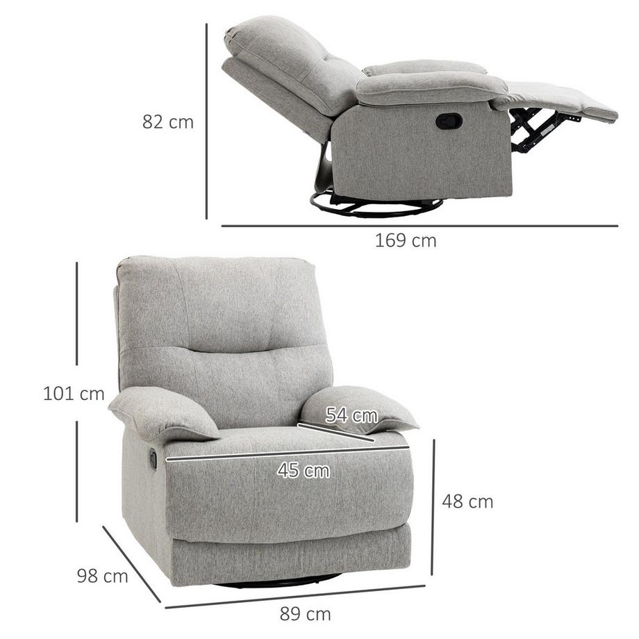 HOMCOM Fauteuil de relaxation  