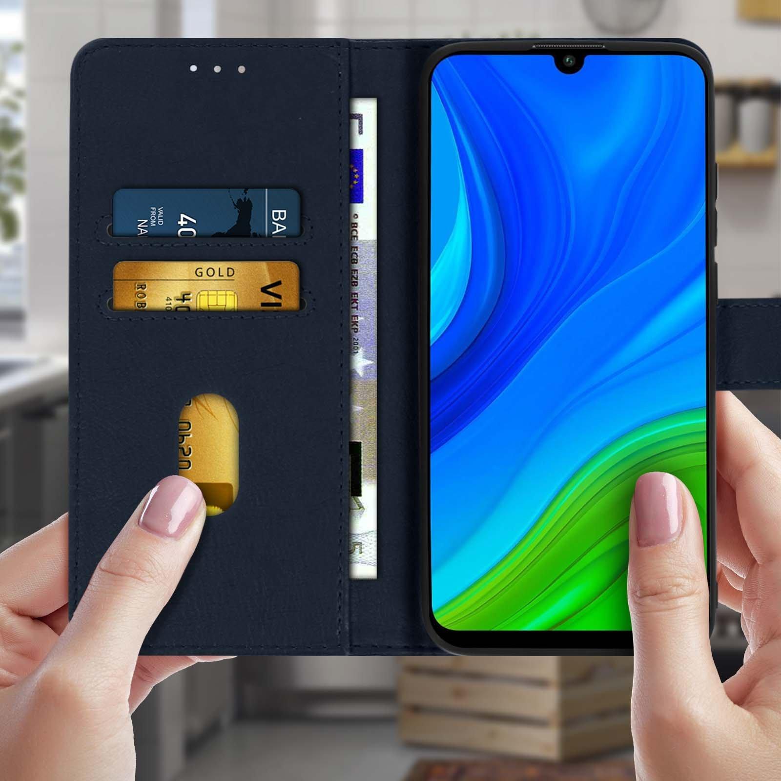 Avizar  Étui Folio Huawei P smart 2020 Bleu Nuit 