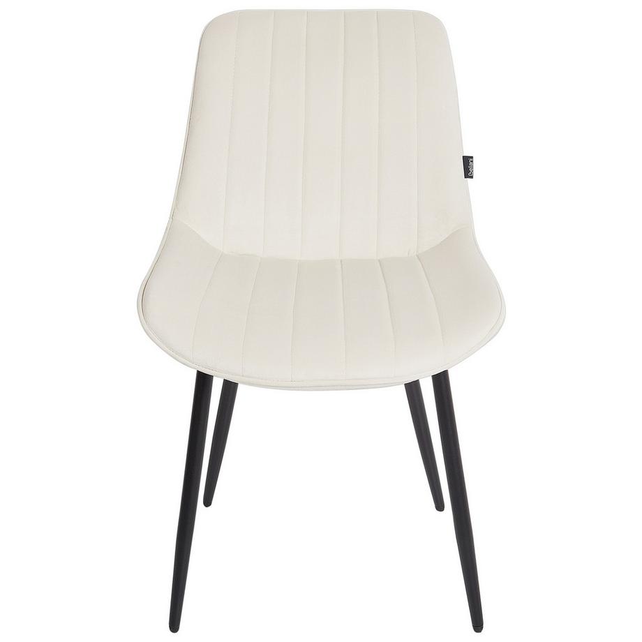 Beliani Esszimmerstuhl 2er Set aus Samtstoff  DUBROVNIK  