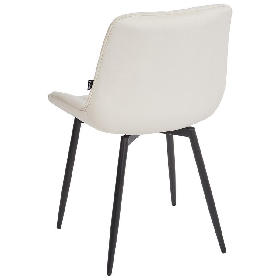 Beliani Esszimmerstuhl 2er Set aus Samtstoff  DUBROVNIK  