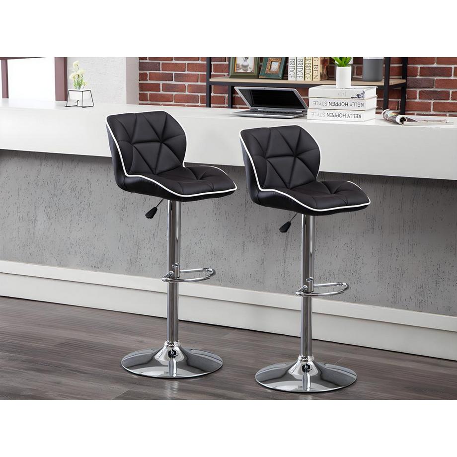 Vente-unique Barhocker 2erSet CALVIN Höhenverstellbar  