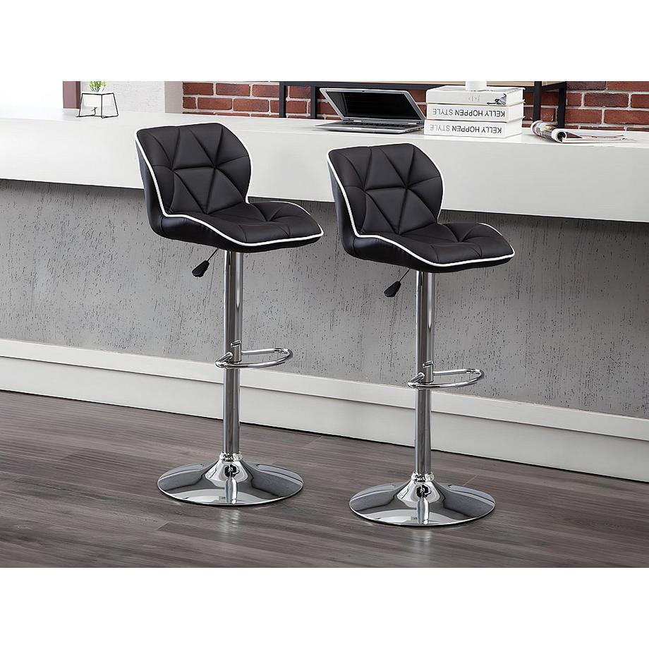 Vente-unique Barhocker 2erSet CALVIN Höhenverstellbar  