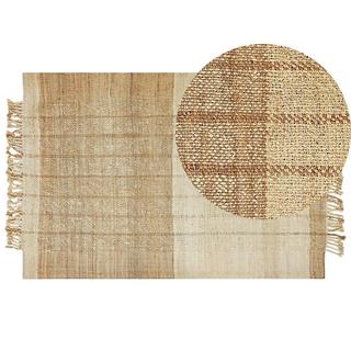 Beliani Teppich aus Jute Boho KARKIN  