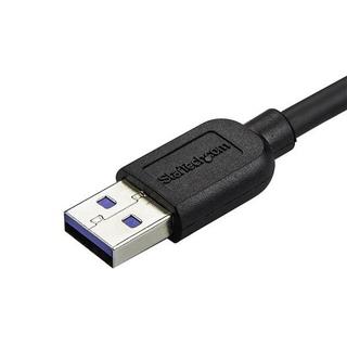 STARTECH.COM  Câble Micro USB 3.0 slim - USB-A vers Micro-B à angle gauche de 1 m - M/M 