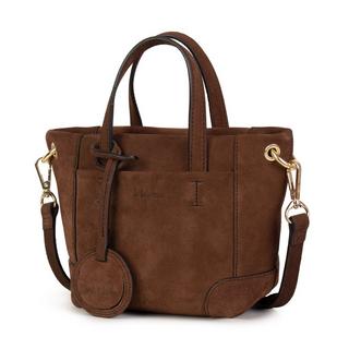 Kate Lee  Petit sac porté bandoulière en cuir Tane V chocolat 