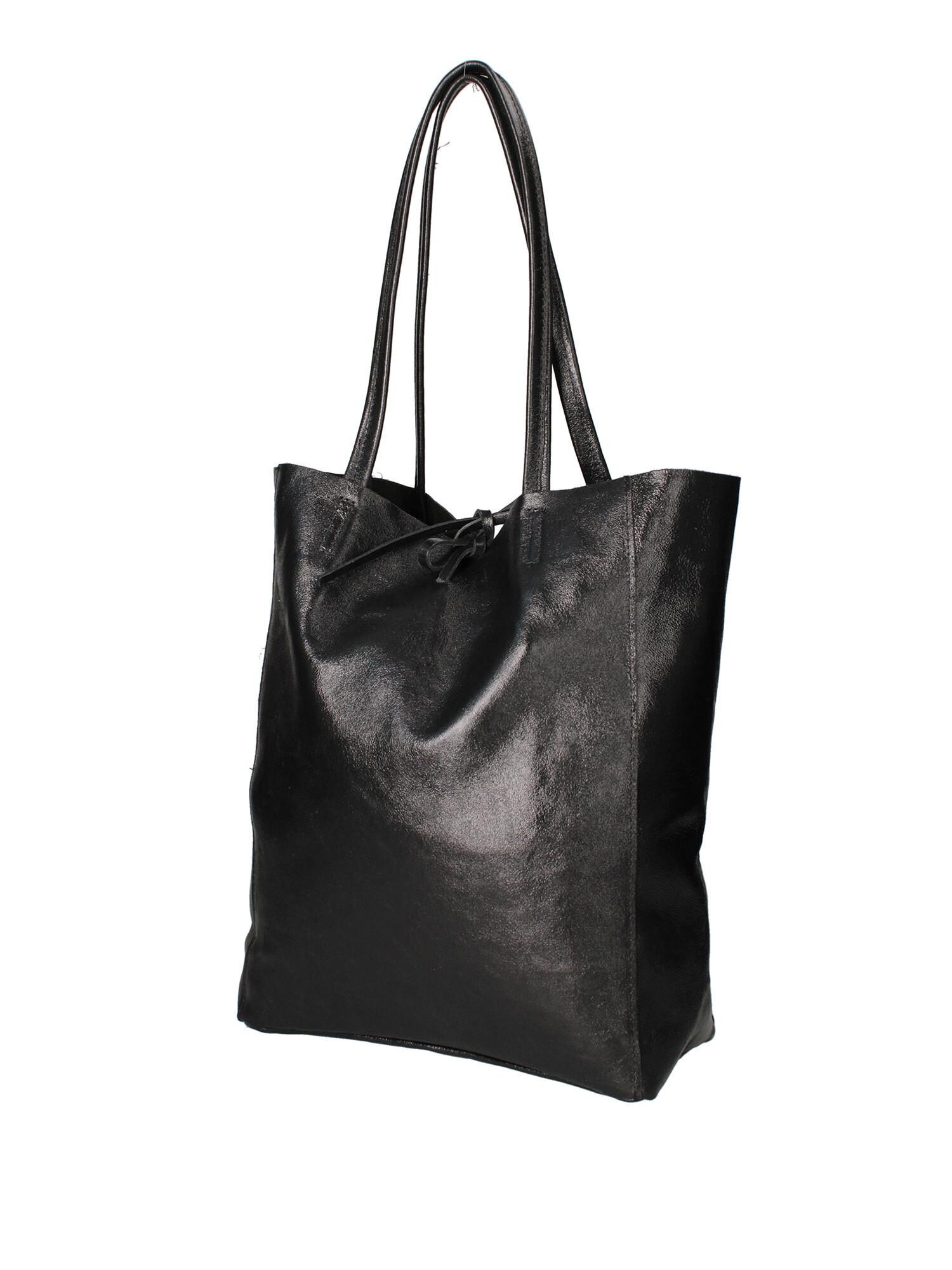 Gave Lux Shopper Tasche mit Leder Kordelzugverschluss  