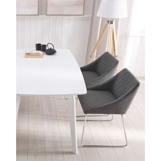 Beliani Lot de 2 chaises en Polyester Glamour ARCATA  