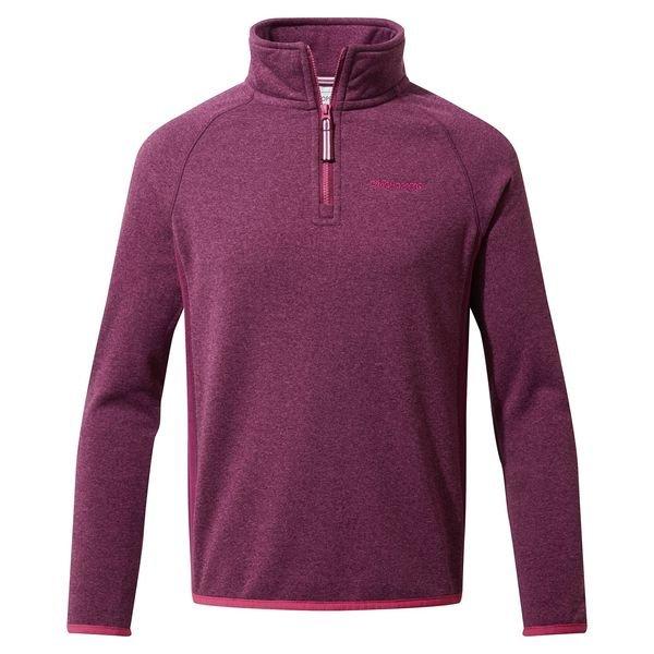 Image of Gibb Fleeceoberteil, Mit Halbem Reißverschluss Unisex Schwarze Johannisbeere 152