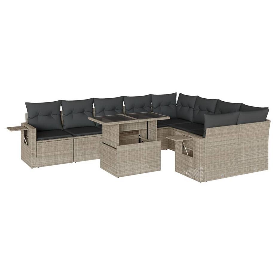 set divano da giardino Polirattan