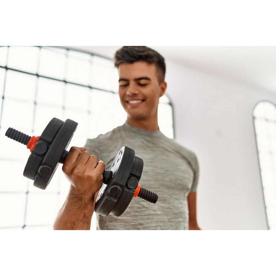 Northio  Haltères réglables 2x ensemble d'haltères de 20 kg barre de 40 kg 