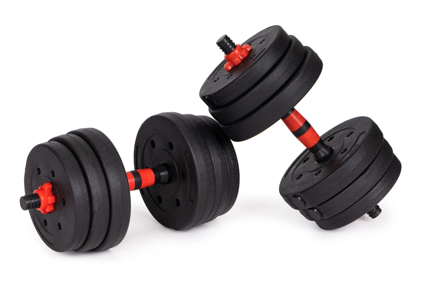 Northio  Haltères réglables 2x ensemble d'haltères de 20 kg barre de 40 kg 