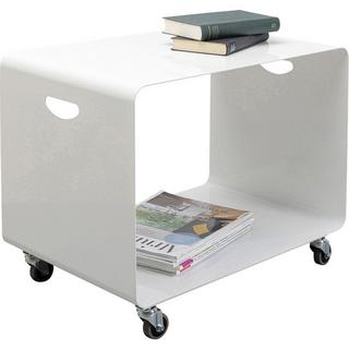 KARE Design Table basse sur roulettes Casa blanche 60x40  