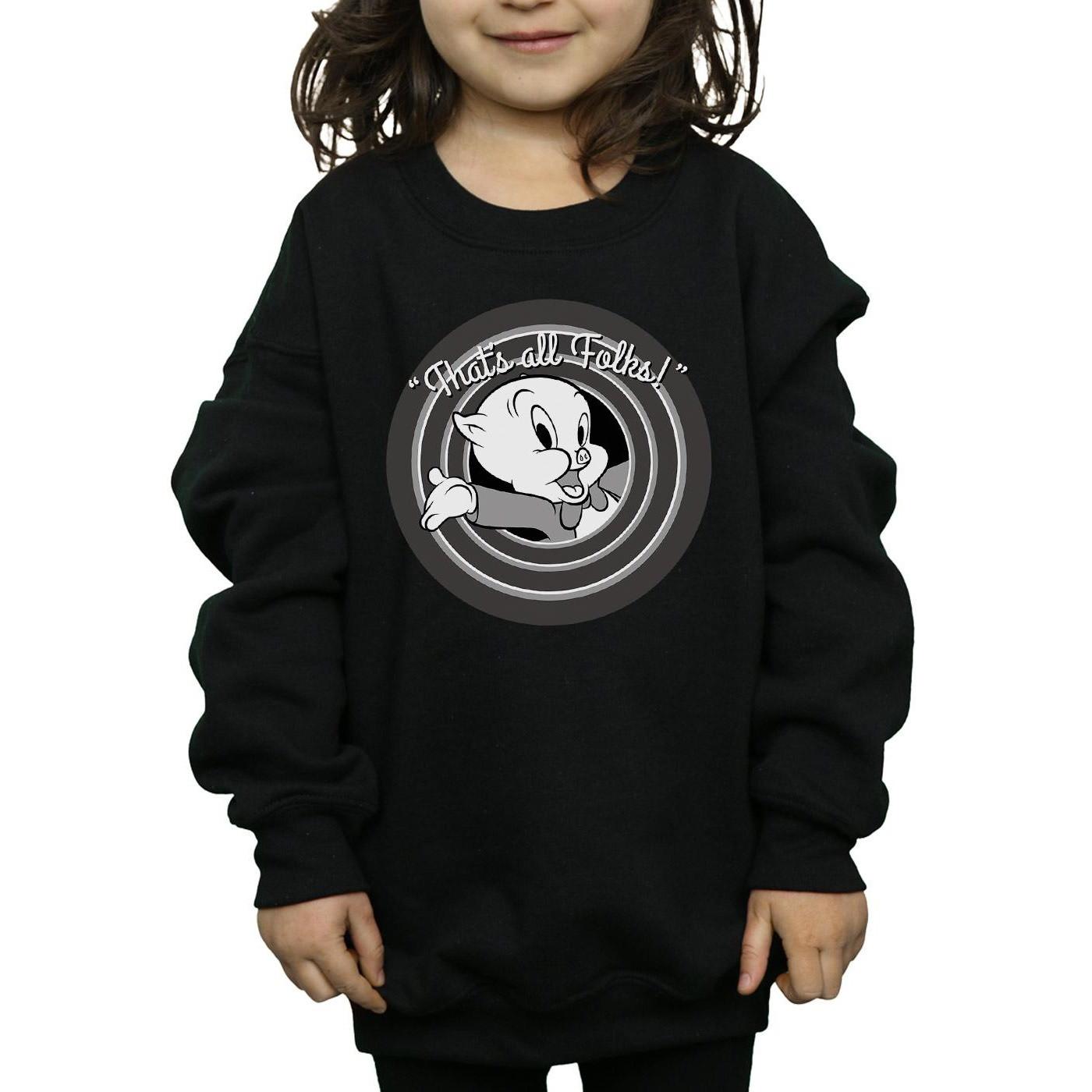 LOONEY TUNES  Porky Pig That´s All Folks Sweatshirt 