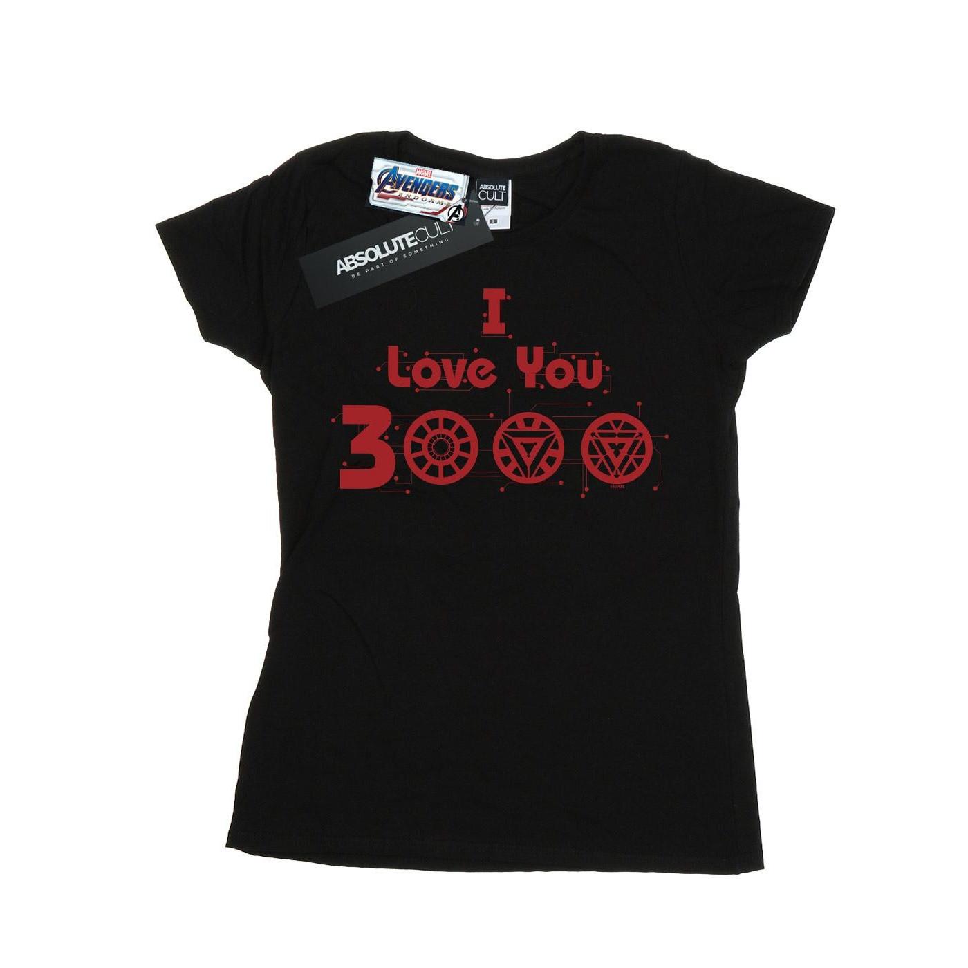 Image of Avengers Endgame I Love You 3000 Circuits Tshirt Damen Schwarz XL