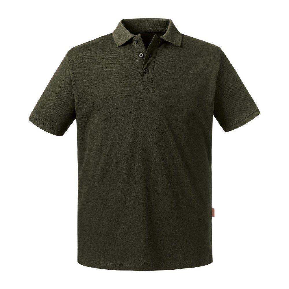 Image of Poloshirt Pure Organic Herren Olivegrün L