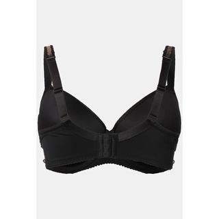 Ulla Popken  Soutien-gorge à armatures, agrémenté de dentelle, éclat doré - bonnet souples B - E 