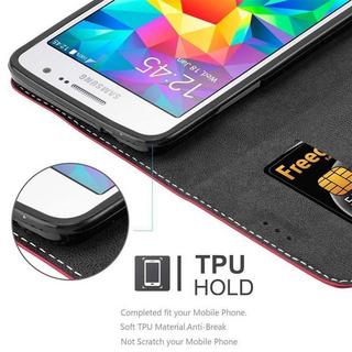 Cadorabo  Housse compatible avec Samsung Galaxy GRAND PRIME - Coque de protection avec fermeture magnétique, fonction de support et compartiment pour carte 