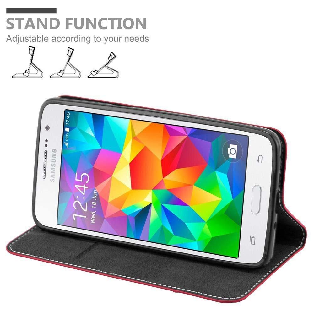 Cadorabo  Housse compatible avec Samsung Galaxy GRAND PRIME - Coque de protection avec fermeture magnétique, fonction de support et compartiment pour carte 