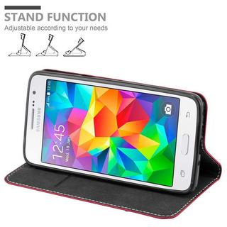 Cadorabo  Housse compatible avec Samsung Galaxy GRAND PRIME - Coque de protection avec fermeture magnétique, fonction de support et compartiment pour carte 