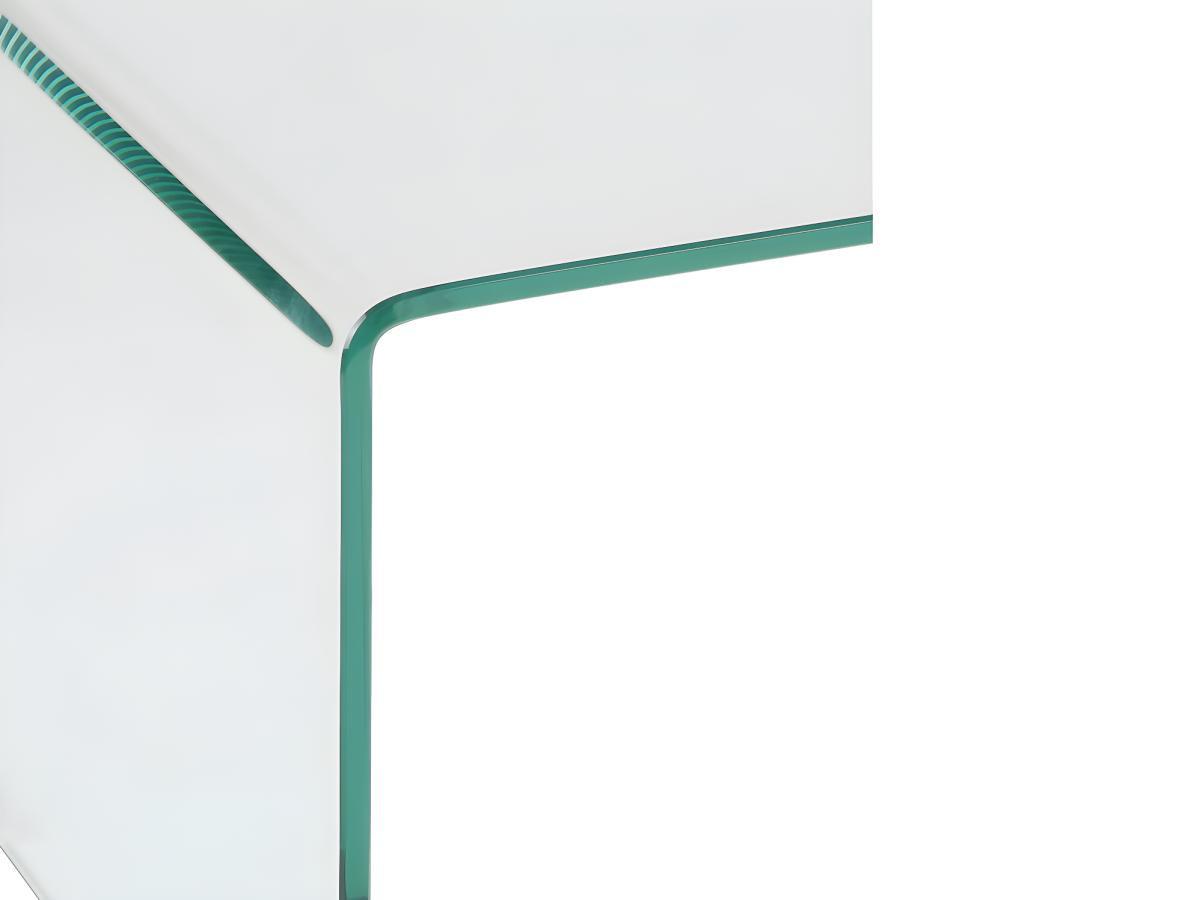 Vente-unique Comodino Vetro temperato curvo SUZANA  