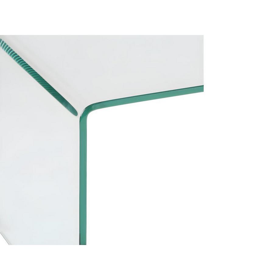 Vente-unique Table de chevet SUZANA Verre trempé courbé  