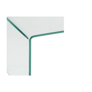 Vente-unique Comodino Vetro temperato curvo SUZANA  