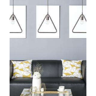 Beliani Set mit 3 Lampen aus Metall Modern JURUENA  