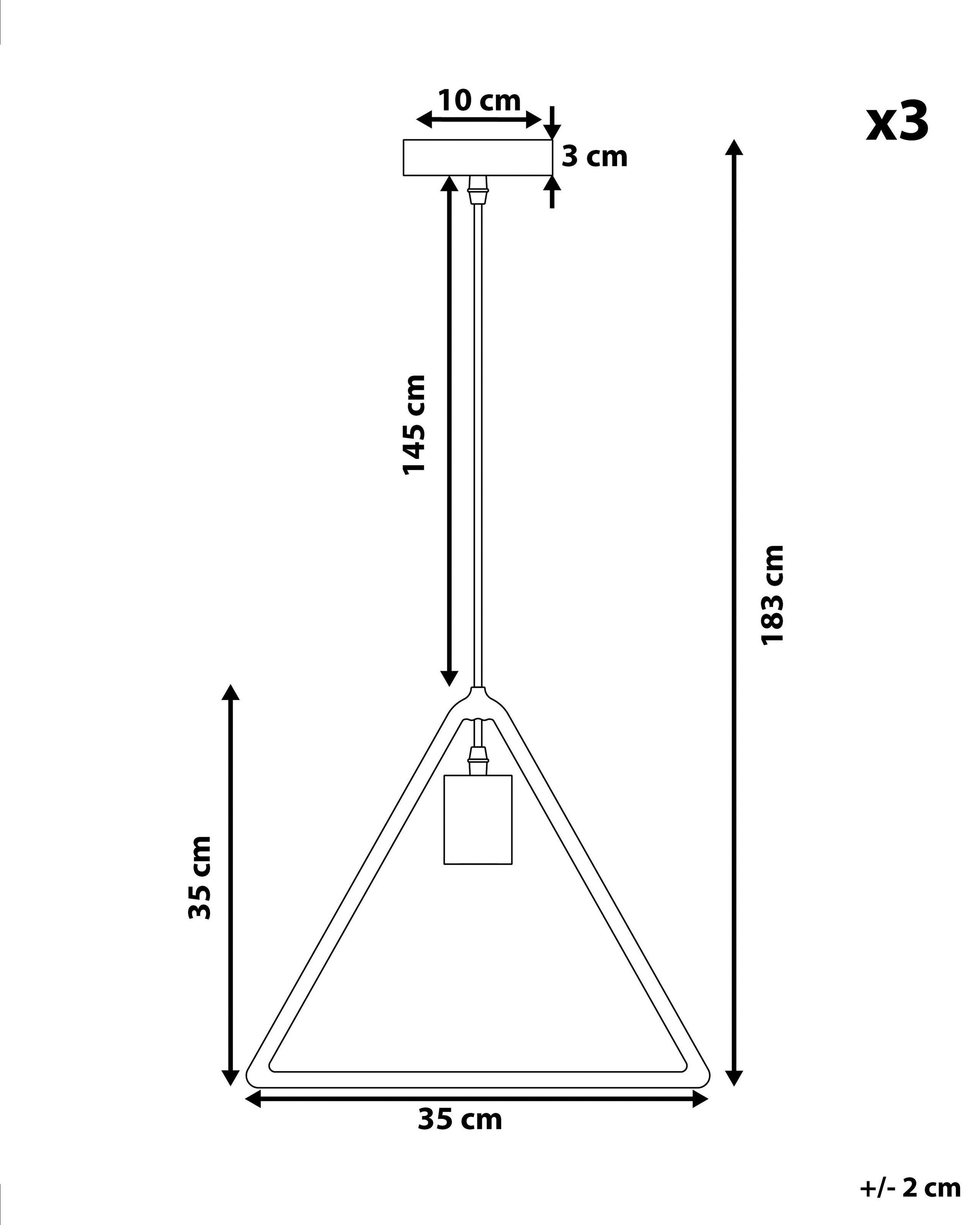 Beliani Set mit 3 Lampen aus Metall Modern JURUENA  