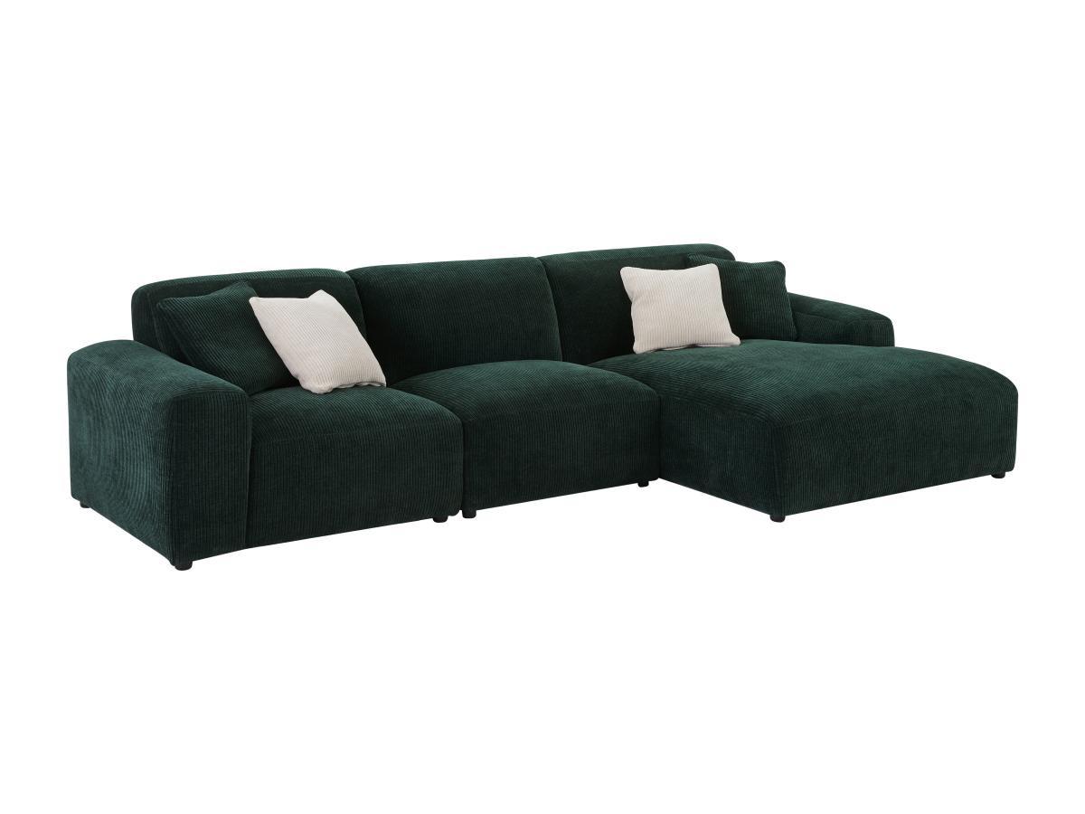 Image of Großes Ecksofa - Ecke rechts - Cord - Tannengrün - TIRONO von Großes Ecksofa - Ecke rechts - Cord - Tannengrün - TIRONO von Maison Céphy