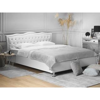 Beliani Letto contenitore en Pelle sintetica Glamour METZ  