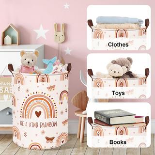 Alopini Kinderwäschekorb mit Griff Faltbarer Wäschekorb für Spielzeug  