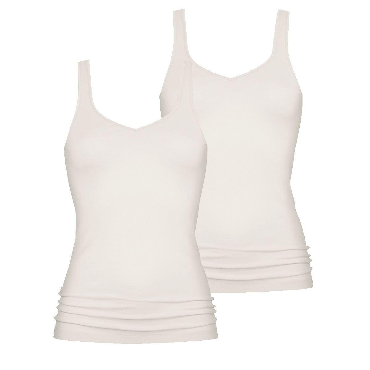 Image of 2er Pack Noblesse - Unterhemd Tanktop Damen Offwhite L