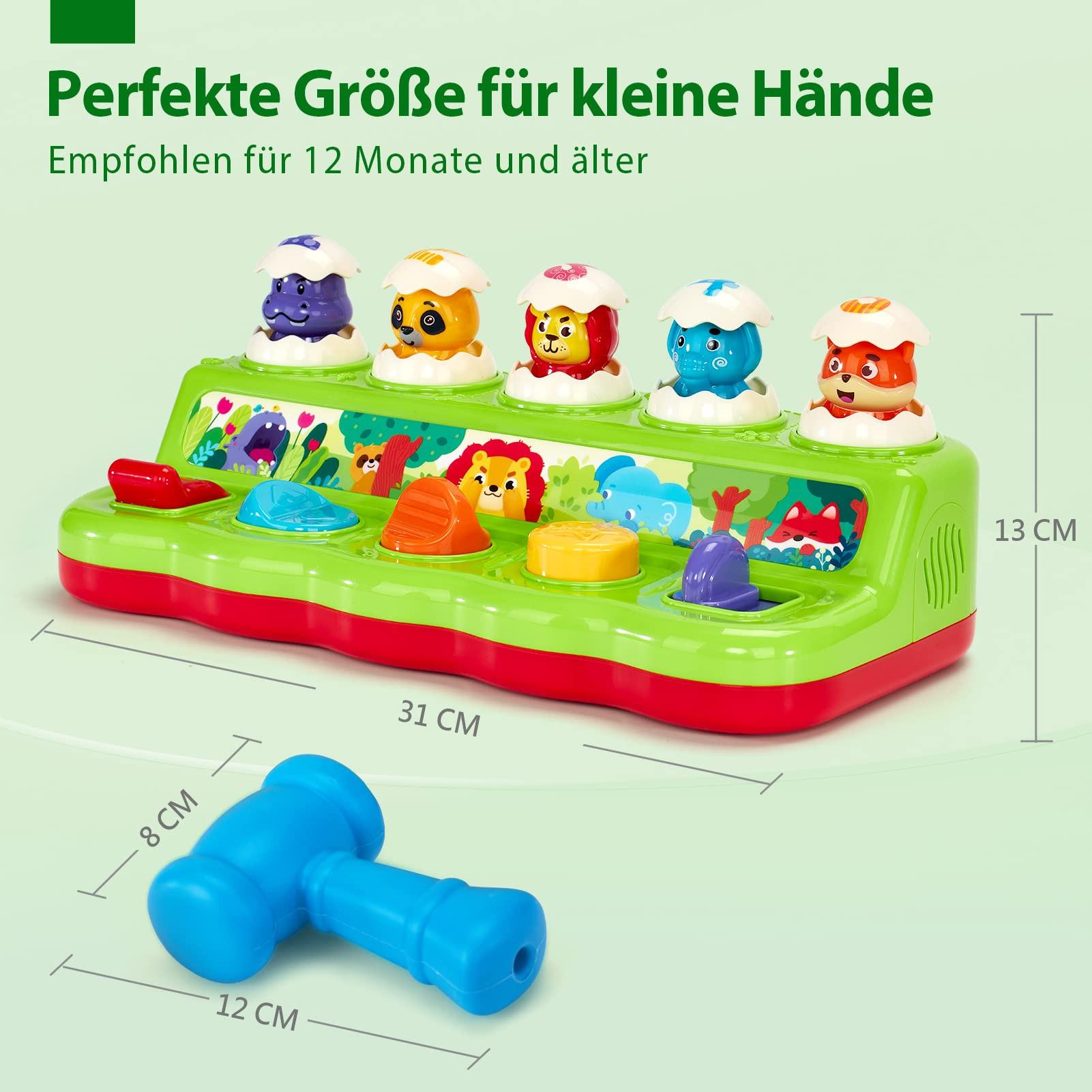 Activity-board  Pop up Babyspielzeug mit Musik und Licht - Kleinkinder, frühe Entwicklung Ursache und Wirkung Spielzeug 