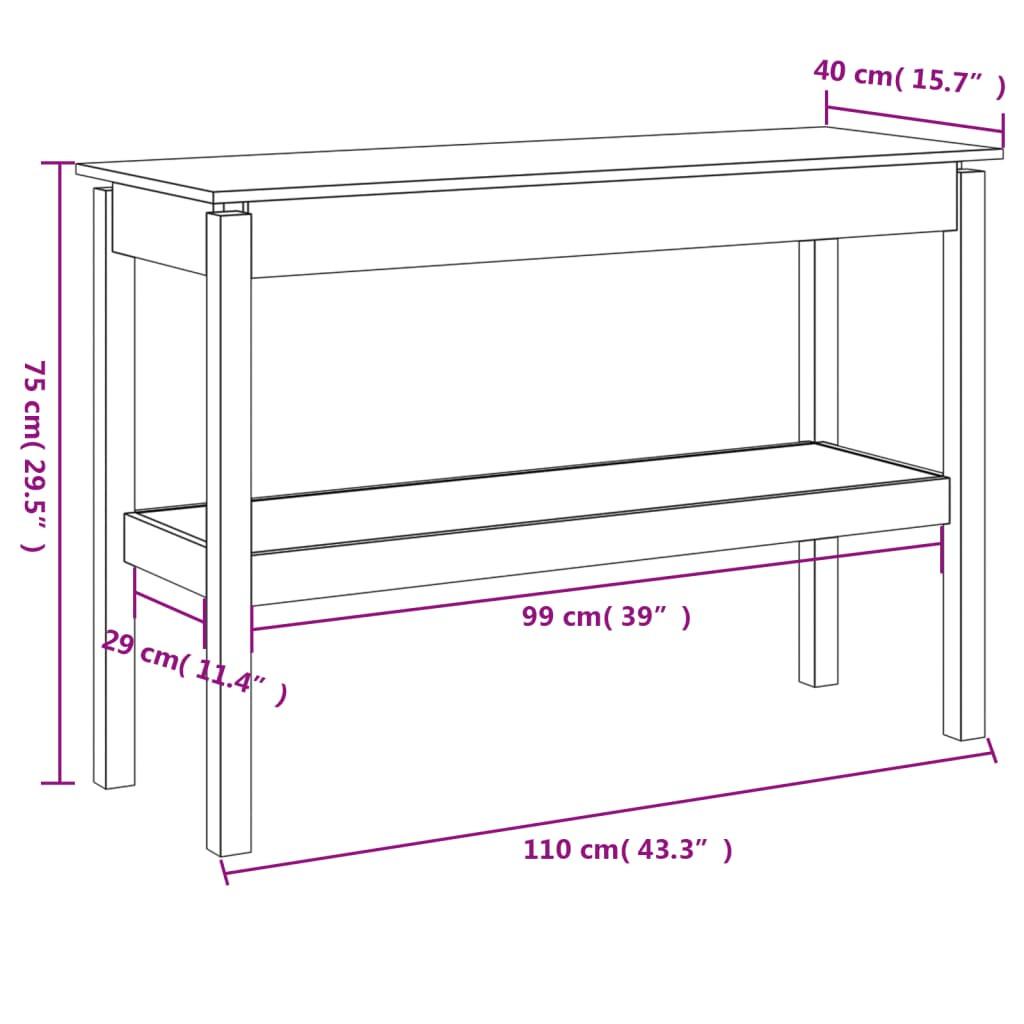 VidaXL Konsolentisch holz  